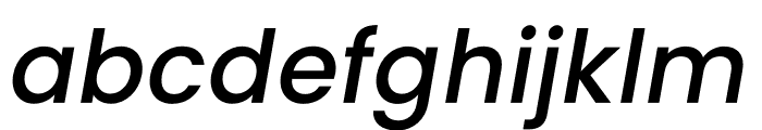 Poppins Medium Italic