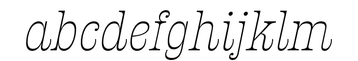 Presley Slab ExtraLight Italic