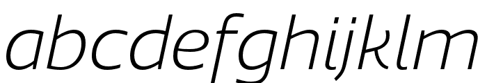 Quatro Light Italic