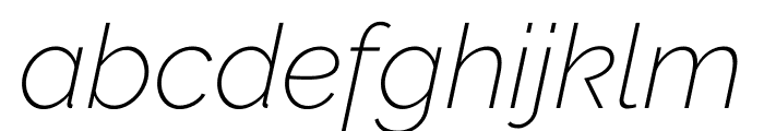 Raleway ExtraLight Italic