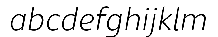 Rival Sans Narrow ExtraLight italic
