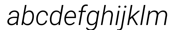 Roboto Light Italic