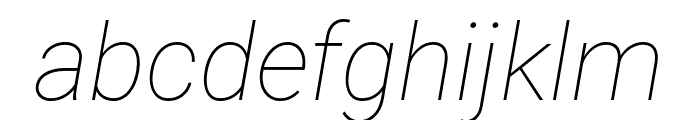 Roboto Mono Thin Italic