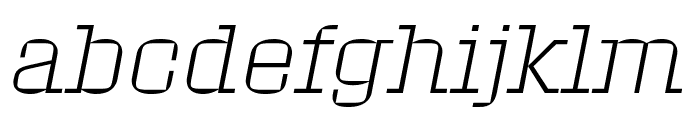 Roster Narrow Extra Light Italic