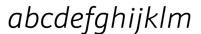Schnebel Sans Pro Comp Light Italic