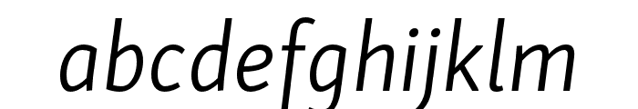 Skolar Sans PE Condensed Light Italic
