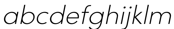 Sofia Pro Condensed Extra Light Italic