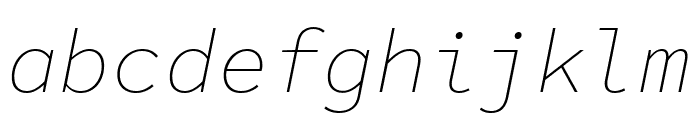 Source Code Pro ExtraLight Italic