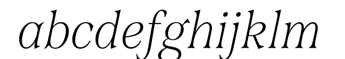 Span Condensed Thin Italic