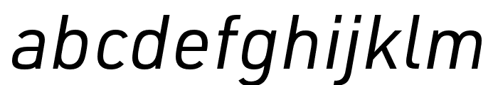 URW DIN SemiCond Regular Italic