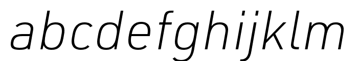 URW DIN XLight Italic