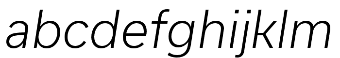 Usual Light Italic