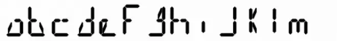 14 Segment LED Display Bold