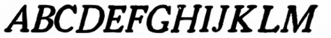 1906 French News Caps Italic