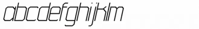 45 Degrees UltraLight Italic