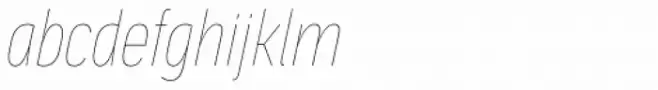 Aago Compressed Hairline Italic