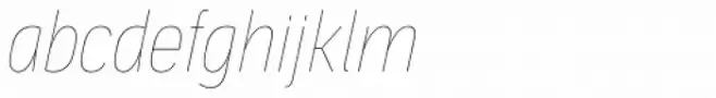 Aago Condensed Hairline Italic