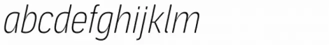 Aago Condensed Thin Italic