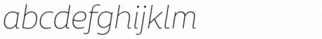 Aalto Sans Essential Thin Italic