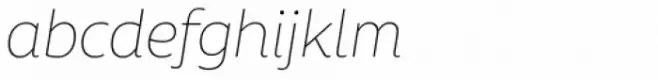 Aalto Sans Pro Thin Italic
