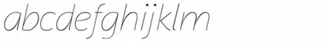 Aaux Next Wide Hairline Italic