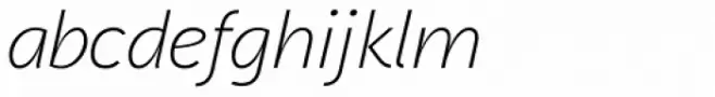 Aaux Next Wide Light Italic
