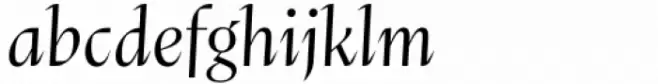 Abstract Thin Italic