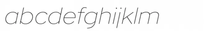 Academy Sans Expanded Std Thin Italic