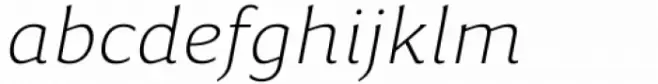 Accia Flare Extra Light Italic
