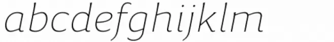 Accia Flare Thin Italic