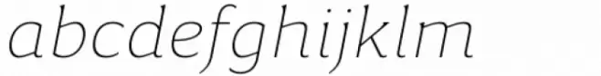 Accia Piano Thin Italic