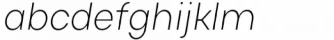 Actay Condensed Extra Light Italic