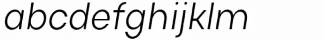 Actay Condensed Light Italic