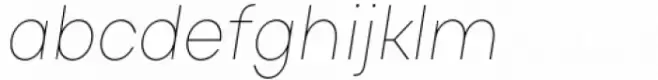 Actay Condensed Thin Italic