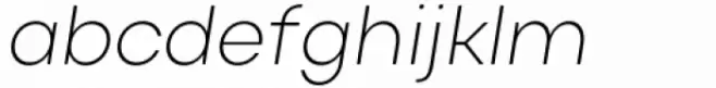 Actay Extra Light Italic