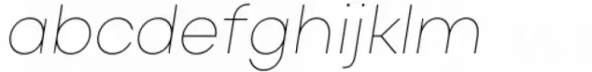 Actay Thin Italic