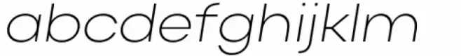 Actay Wide Extra Light Italic
