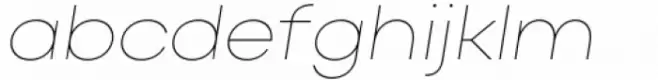 Actay Wide Thin Italic