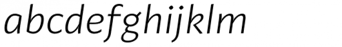 Adagio Sans Light italic