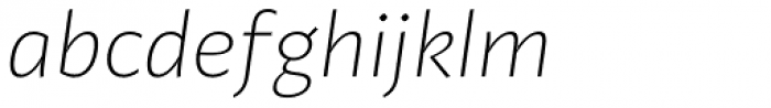 Adagio Sans Thin italic