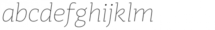 Adagio Slab ExtraLight italic