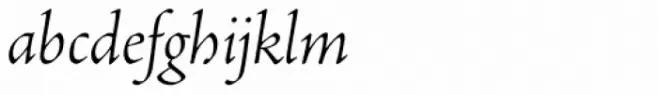 Adobe Jenson Pro SubHead Light Italic