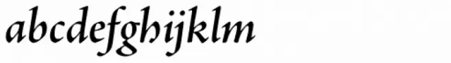 Adobe Jenson Pro SubHead SemiBold Italic