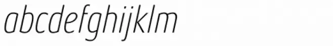 Aeonis Pro Condensed Thin Italic