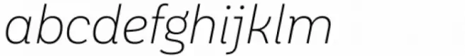 Aestetico Informal Extra Light Italic