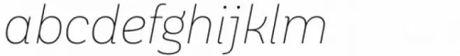 Aestetico Informal Thin Italic
