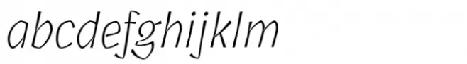 Agrea Sans Thin Italic