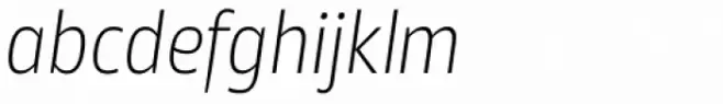 Akwe Pro Nar Extra Light Italic