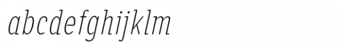Alaturka 2023 Condensed Thin Italic