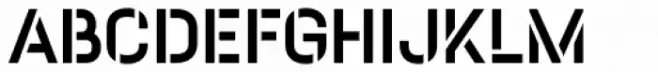 Albeit Grotesk Stencil Caps Medium